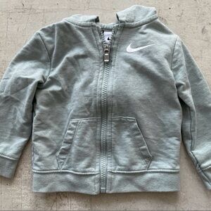Nike Zip Up Hooded Jacket Light Green Infant 9 Month